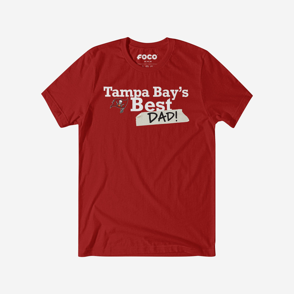 Tampa Bay Buccaneers World's Best Dad T-Shirt FOCO S - FOCO.com