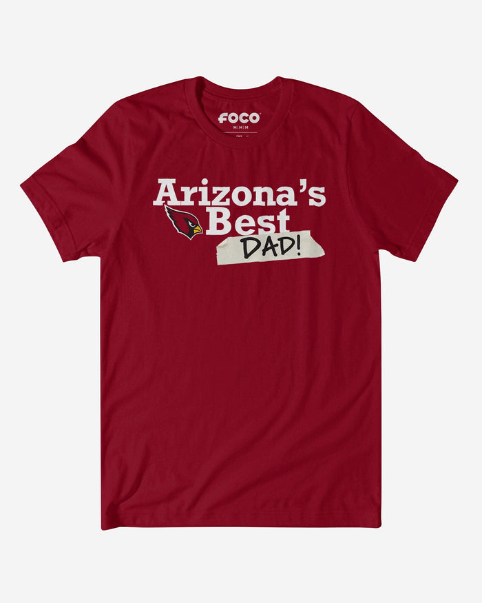 Arizona Cardinals World's Best Dad T-Shirt FOCO S - FOCO.com