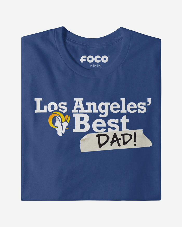 Los Angeles Rams World's Best Dad T-Shirt FOCO S - FOCO.com