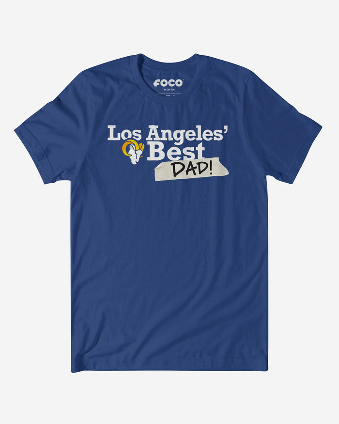 Los Angeles Rams World's Best Dad T-Shirt FOCO S - FOCO.com