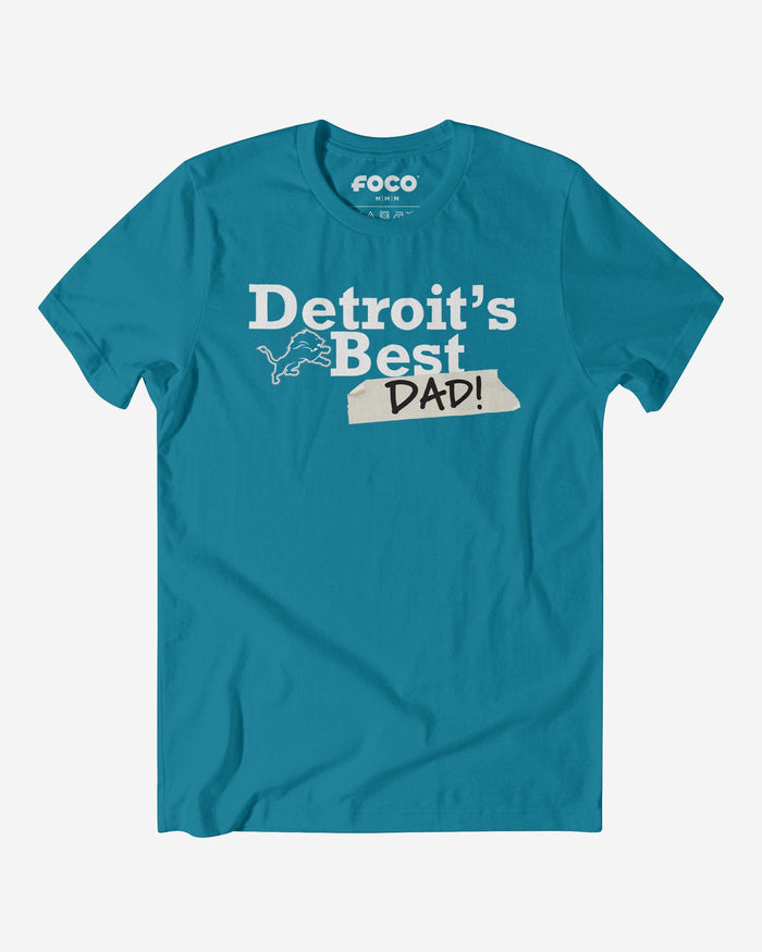 Detroit Lions World's Best Dad T-Shirt FOCO S - FOCO.com