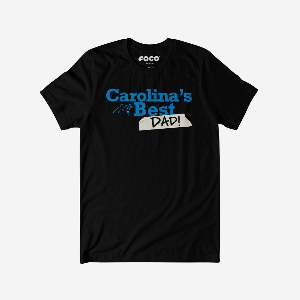 Carolina Panthers World's Best Dad T-Shirt FOCO S - FOCO.com