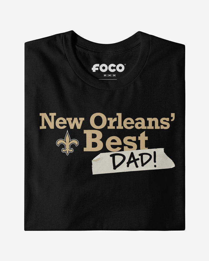 New Orleans Saints World's Best Dad T-Shirt FOCO S - FOCO.com