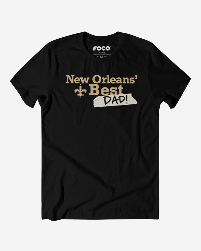 New Orleans Saints World's Best Dad T-Shirt FOCO S - FOCO.com