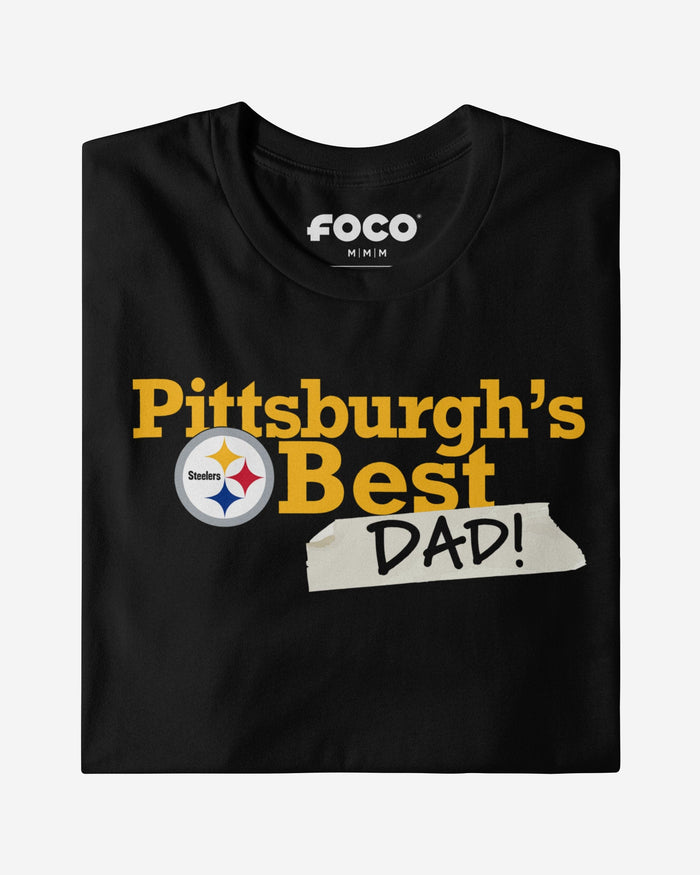 Pittsburgh Steelers World's Best Dad T-Shirt FOCO S - FOCO.com