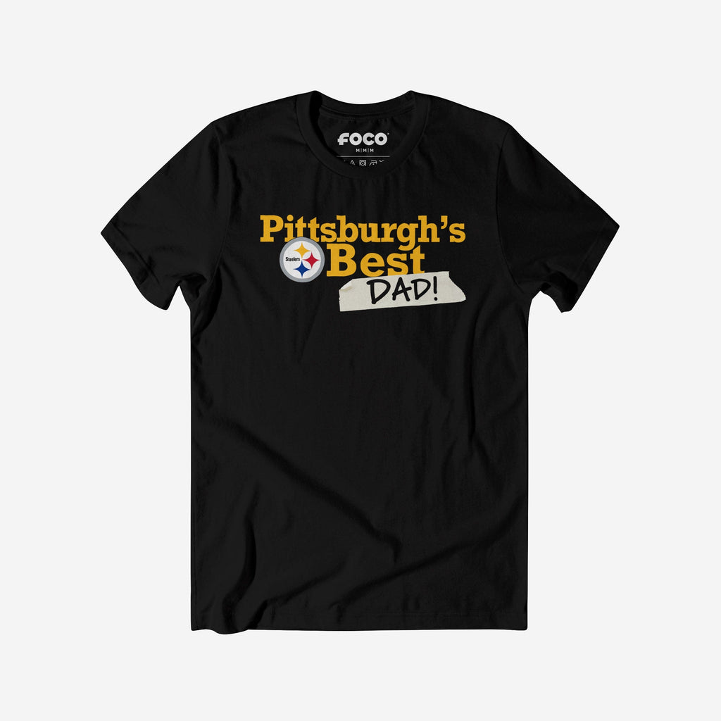Pittsburgh Steelers World's Best Dad T-Shirt FOCO S - FOCO.com