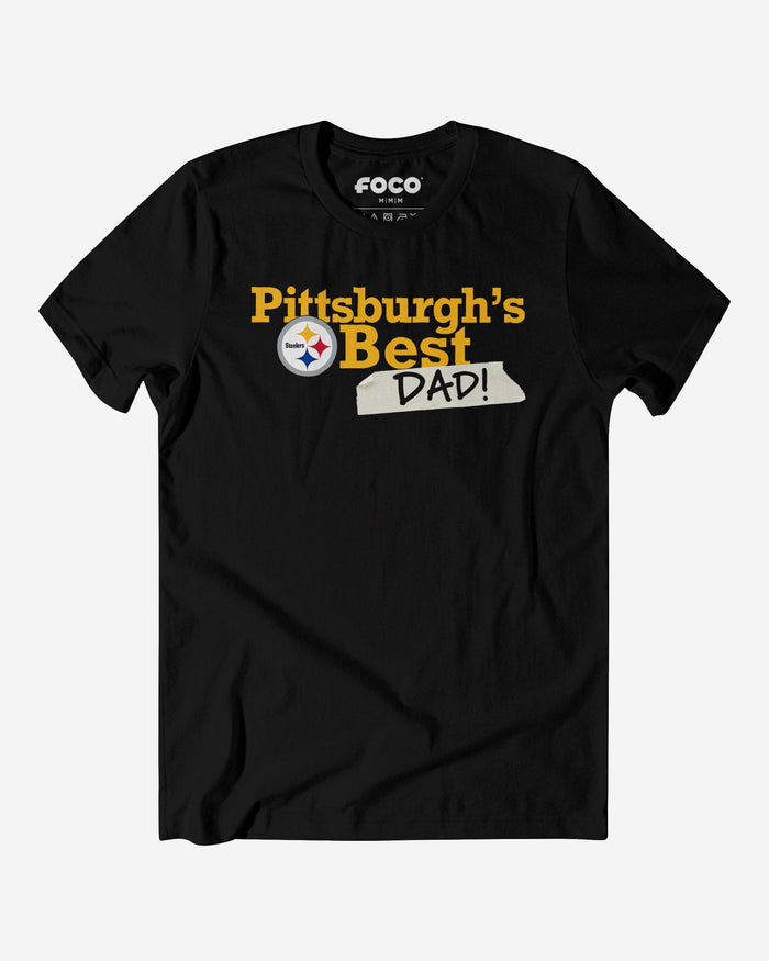 Pittsburgh Steelers World's Best Dad T-Shirt FOCO S - FOCO.com