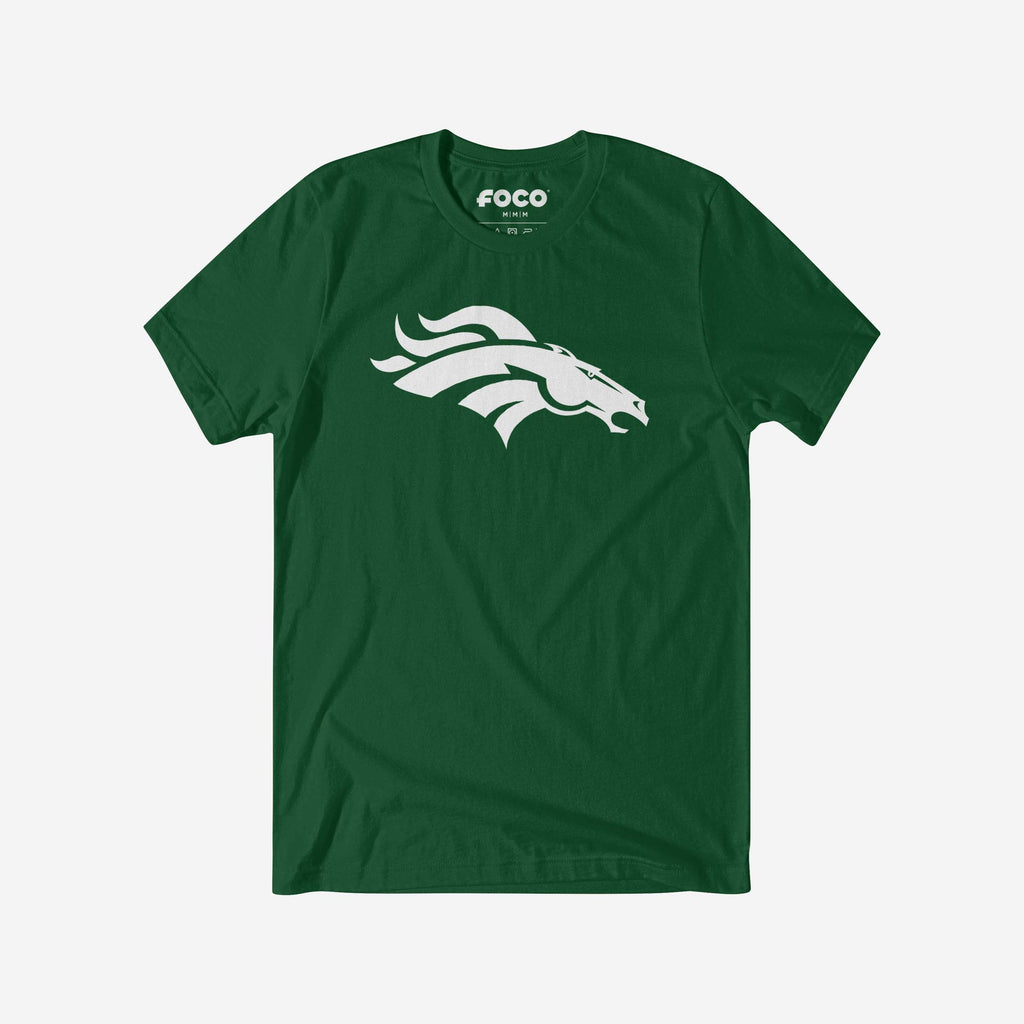 Denver Broncos White Logo T-Shirt FOCO S - FOCO.com