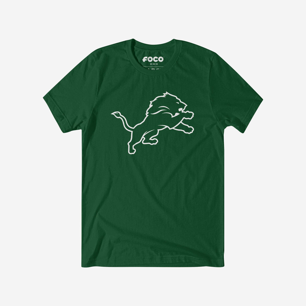 Detroit Lions White Logo T-Shirt FOCO S - FOCO.com
