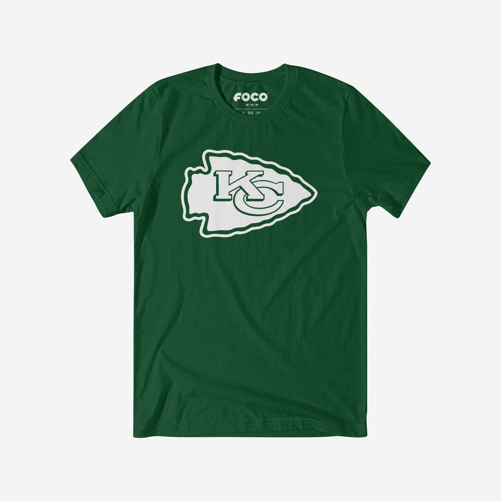 Kansas City Chiefs White Logo T-Shirt FOCO S - FOCO.com