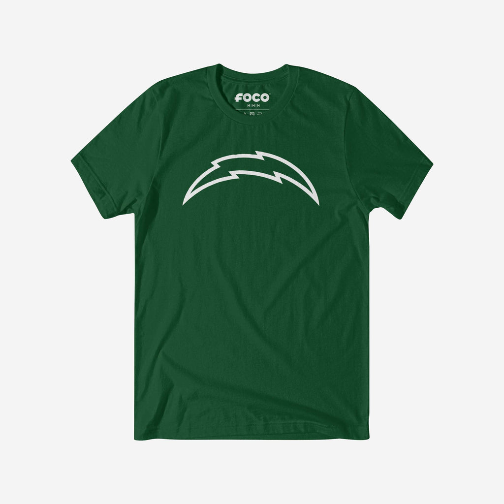 Los Angeles Chargers White Logo T-Shirt FOCO S - FOCO.com