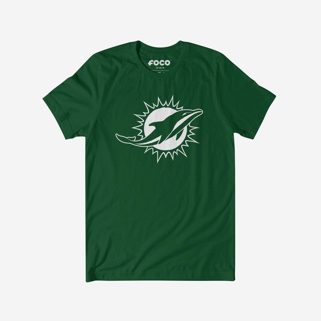 Miami Dolphins White Logo T-Shirt FOCO S - FOCO.com