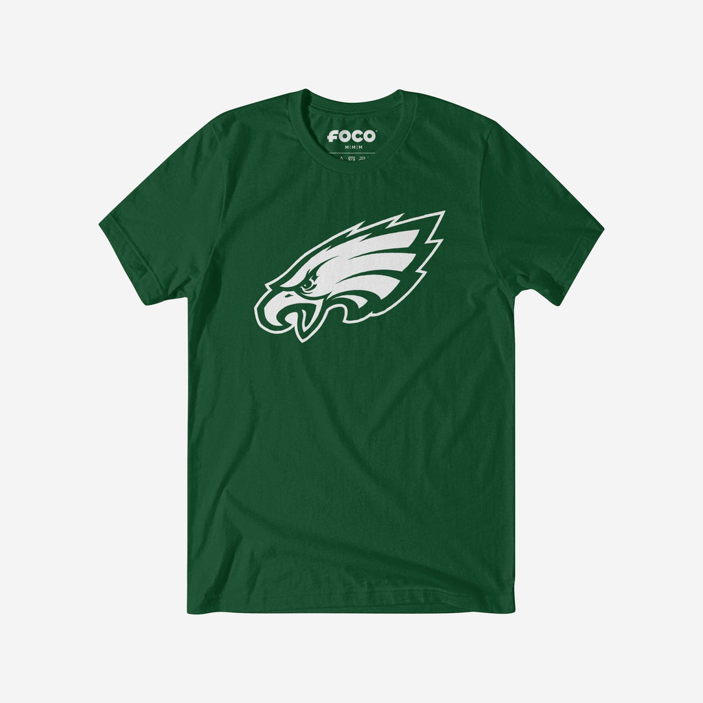 Philadelphia Eagles White Logo T-Shirt FOCO S - FOCO.com