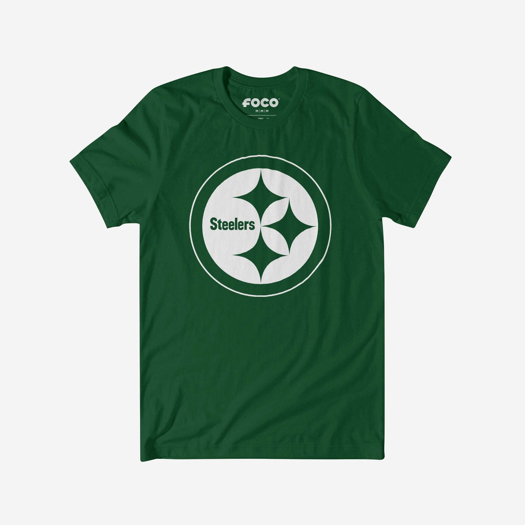 Pittsburgh Steelers White Logo T-Shirt FOCO S - FOCO.com