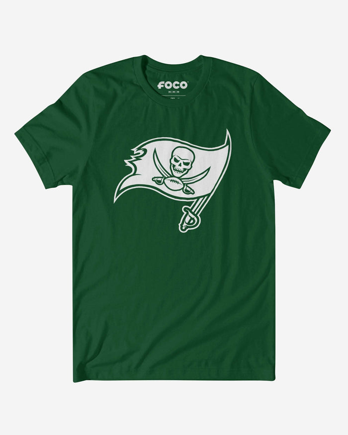 Tampa Bay Buccaneers White Logo T-Shirt FOCO S - FOCO.com