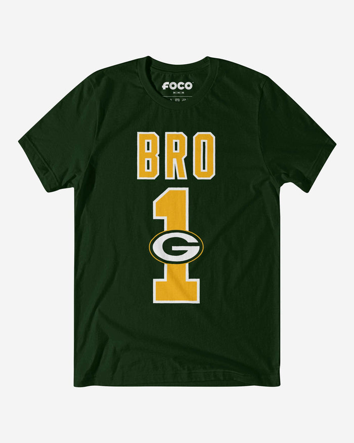 Green Bay Packers Number 1 Bro T-Shirt FOCO S - FOCO.com