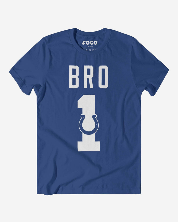 Indianapolis Colts Number 1 Bro T-Shirt FOCO S - FOCO.com