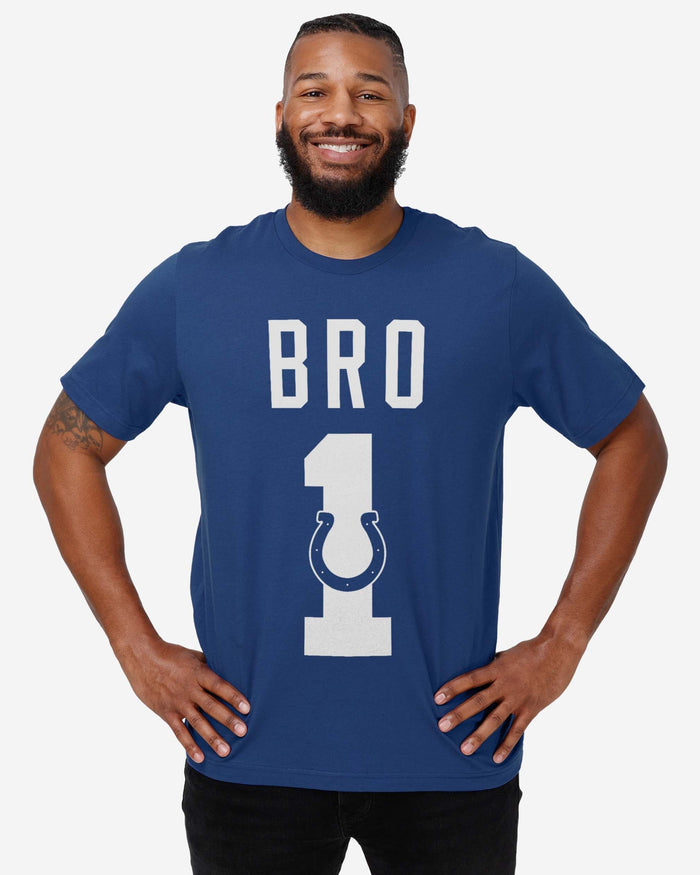 Indianapolis Colts Number 1 Bro T-Shirt FOCO - FOCO.com