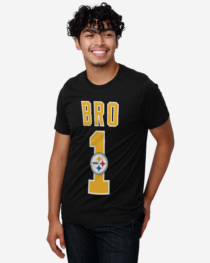 Pittsburgh Steelers Number 1 Bro T-Shirt FOCO - FOCO.com