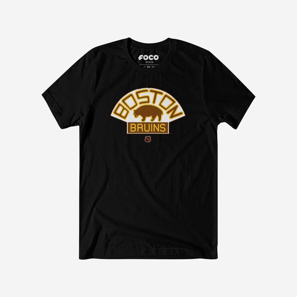 Boston Bruins 1924 Retro Logo T-Shirt FOCO Black S - FOCO.com