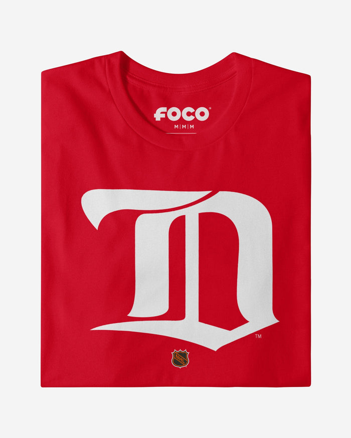 Detroit Red Wings 1926 Retro Logo T-Shirt FOCO Black S - FOCO.com