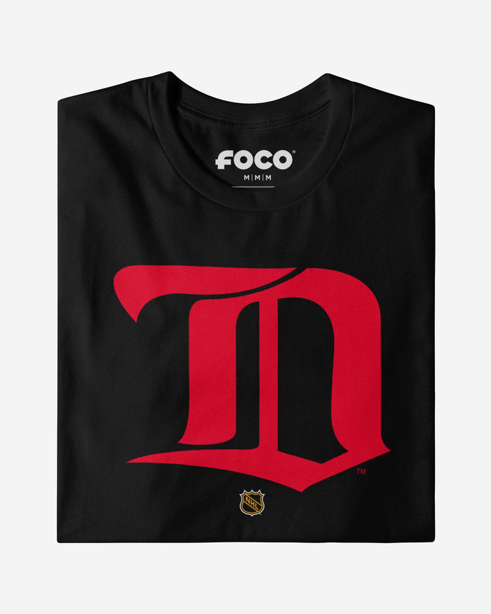 Detroit Red Wings 1926 Retro Logo T-Shirt FOCO Black S - FOCO.com