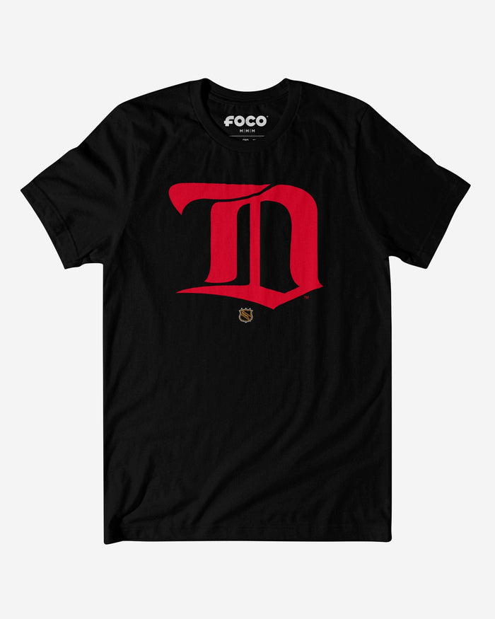 Detroit Red Wings 1926 Retro Logo T-Shirt FOCO Black S - FOCO.com