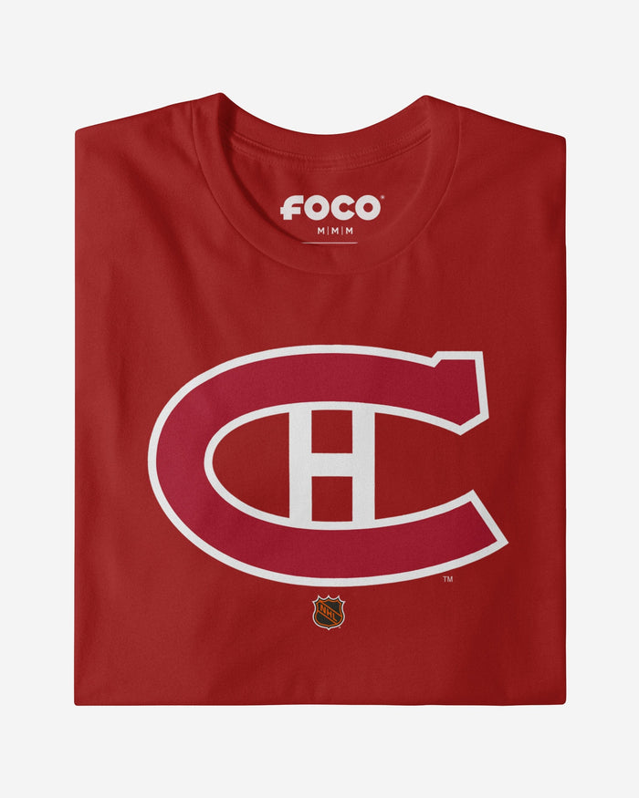 Montreal Canadiens 1947 Retro Logo T-Shirt FOCO Canvas Red S - FOCO.com