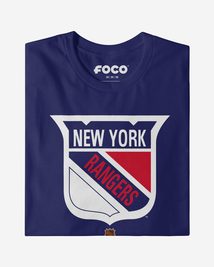New York Rangers 1963 Retro Logo T-Shirt FOCO Team Navy S - FOCO.com