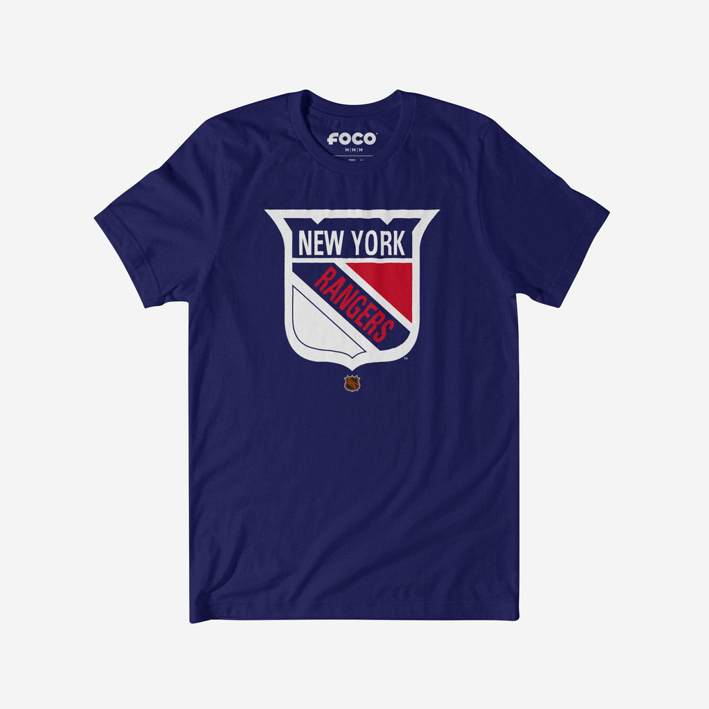 New York Rangers 1963 Retro Logo T-Shirt FOCO Team Navy S - FOCO.com