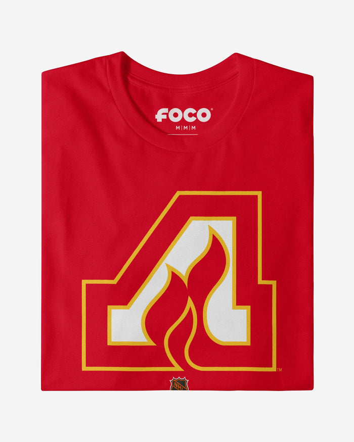 Atlanta Flames 1972 Retro Logo T-Shirt FOCO Natural S - FOCO.com