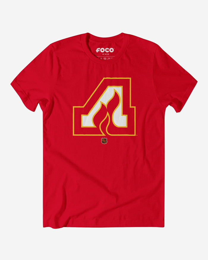 Atlanta Flames 1972 Retro Logo T-Shirt FOCO Red S - FOCO.com