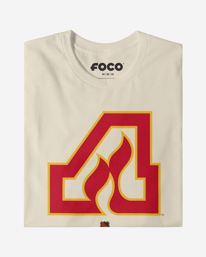 Atlanta Flames 1972 Retro Logo T-Shirt FOCO Natural S - FOCO.com