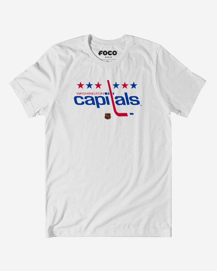 Washington Capitals 1974 Retro Logo T-Shirt FOCO White S - FOCO.com