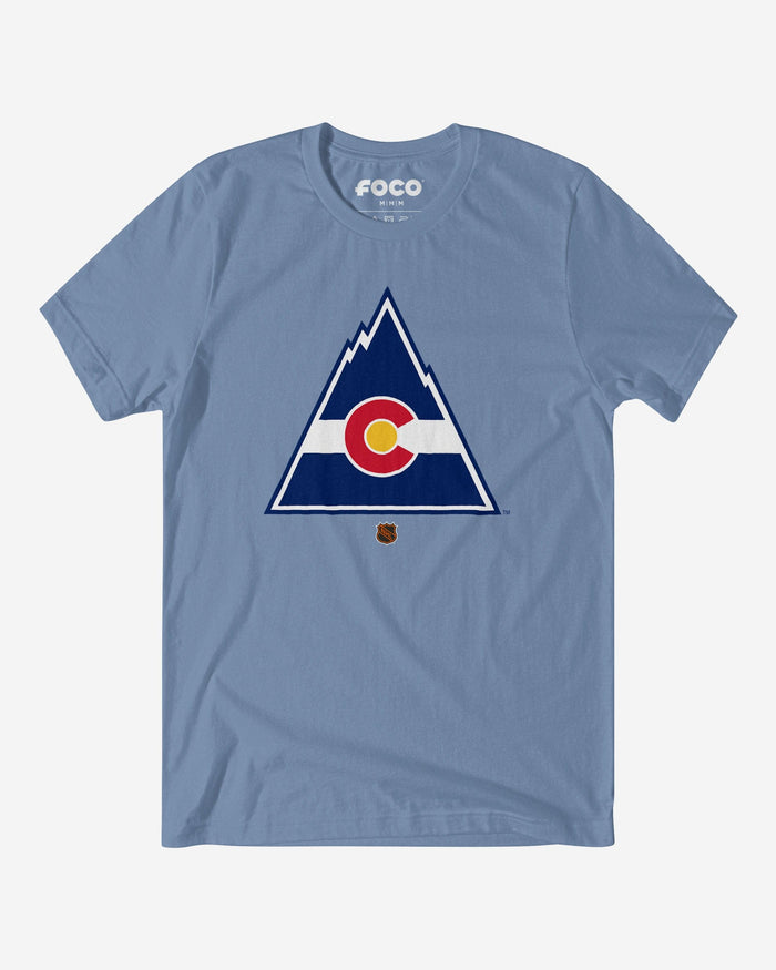Colorado Rockies 1976 Retro Logo T-Shirt FOCO Carolina Blue S - FOCO.com