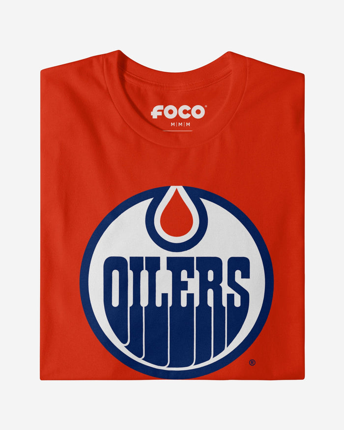 Edmonton Oilers 1979 Retro Logo T-Shirt FOCO Poppy S - FOCO.com