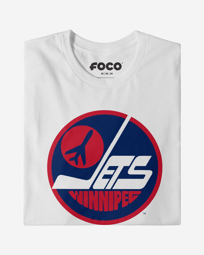 Winnipeg Jets 1979 Retro Logo T-Shirt FOCO Black S - FOCO.com