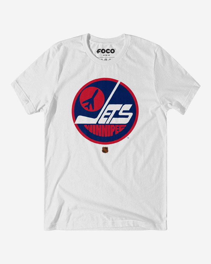 Winnipeg Jets 1979 Retro Logo T-Shirt FOCO White S - FOCO.com