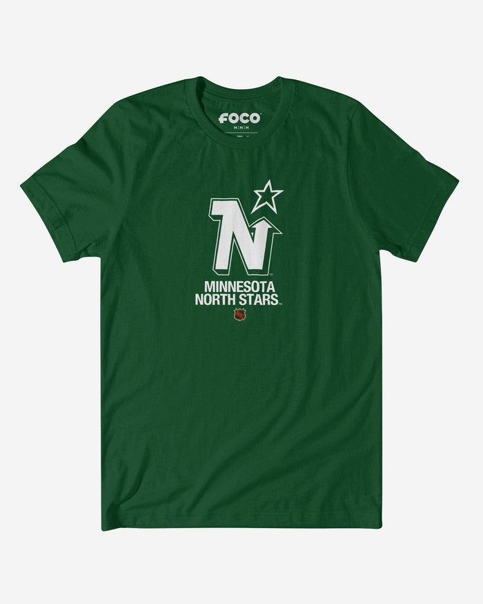 Minnesota Northstars 1985 Retro Logo T-Shirt FOCO Evergreen S - FOCO.com