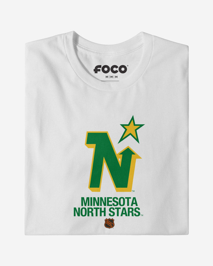 Minnesota Northstars 1985 Retro Logo T-Shirt FOCO Black S - FOCO.com