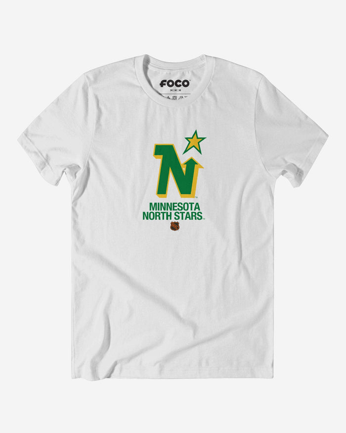 Minnesota Northstars 1985 Retro Logo T-Shirt FOCO White S - FOCO.com