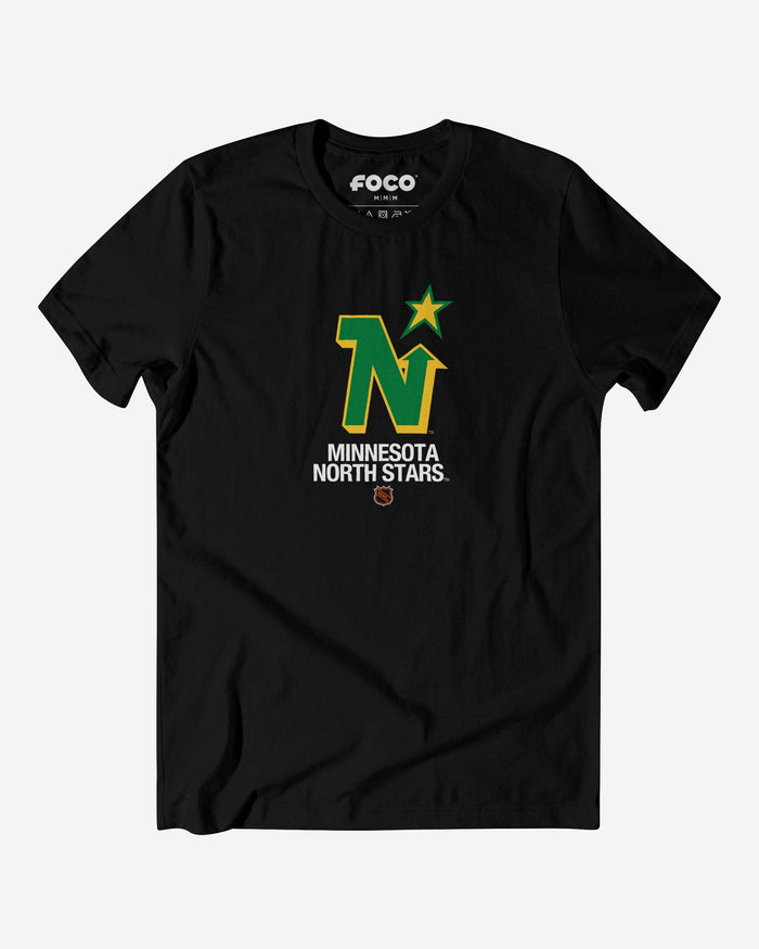 Minnesota Northstars 1985 Retro Logo T-Shirt FOCO Black S - FOCO.com