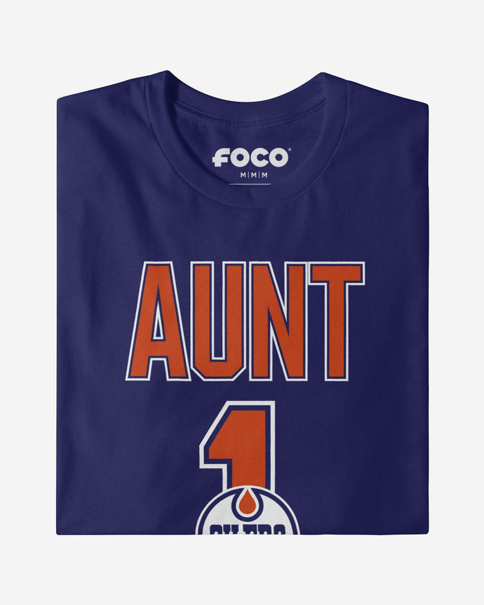 Edmonton Oilers Number 1 Aunt T-Shirt FOCO - FOCO.com