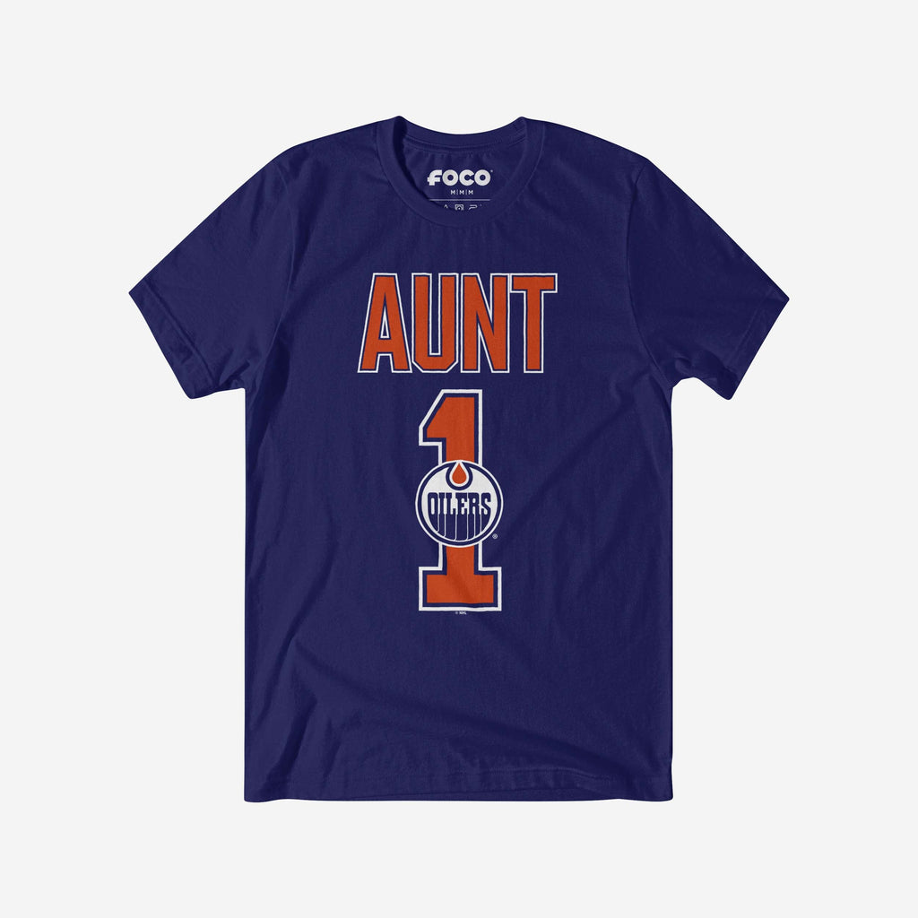 Edmonton Oilers Number 1 Aunt T-Shirt FOCO S - FOCO.com