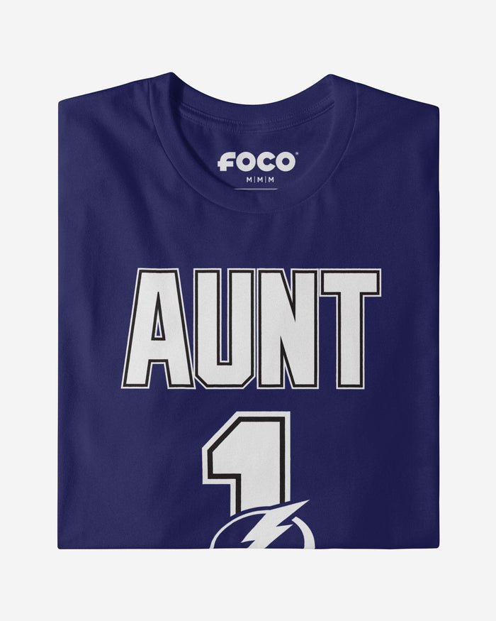 Tampa Bay Lightning Number 1 Aunt T-Shirt FOCO - FOCO.com