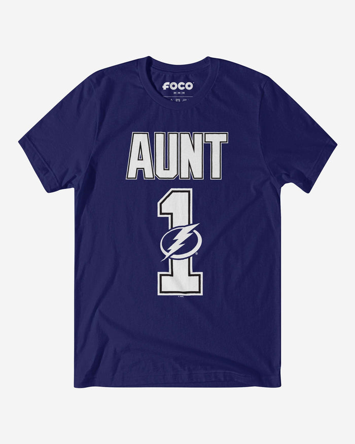 Tampa Bay Lightning Number 1 Aunt T-Shirt FOCO S - FOCO.com