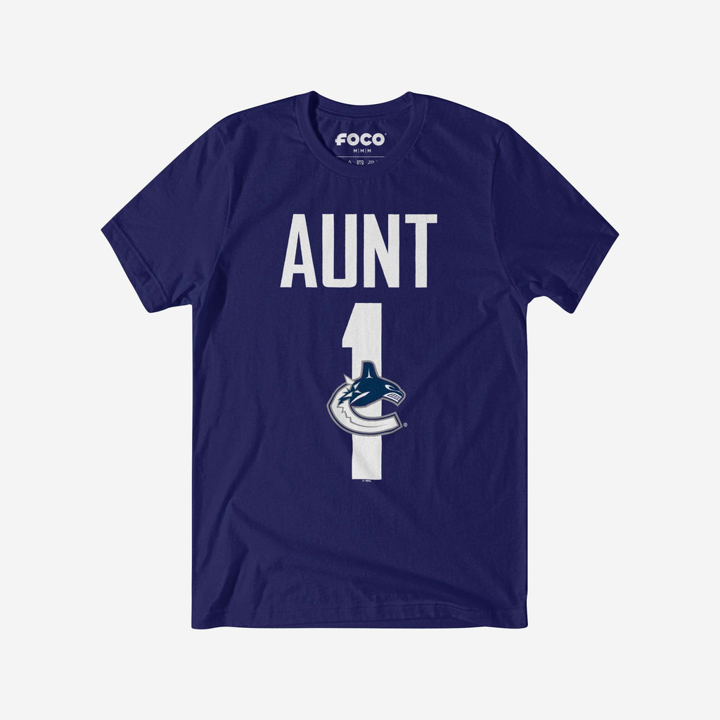 Vancouver Canucks Number 1 Aunt T-Shirt FOCO S - FOCO.com