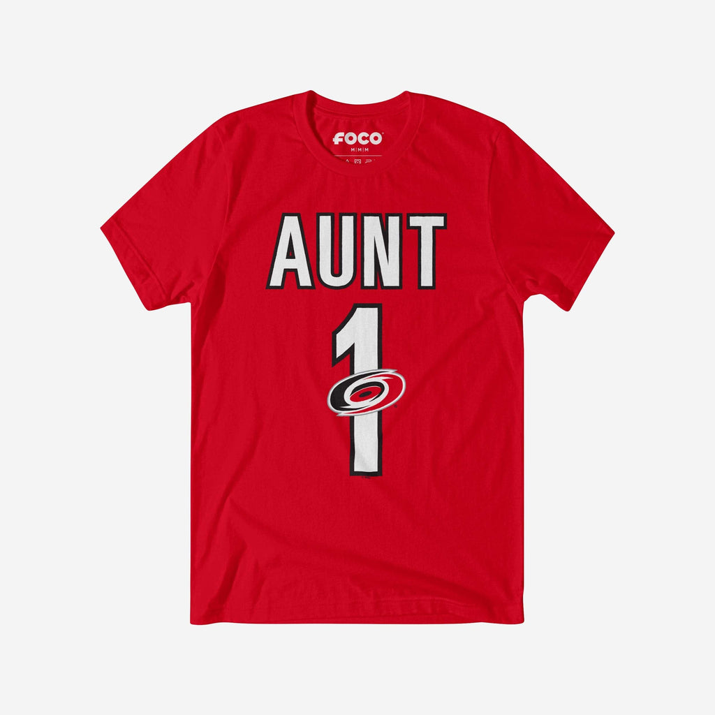 Carolina Hurricanes Number 1 Aunt T-Shirt FOCO S - FOCO.com
