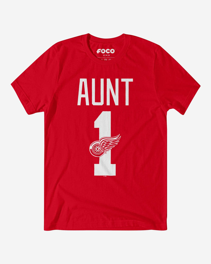 Detroit Red Wings Number 1 Aunt T-Shirt FOCO S - FOCO.com