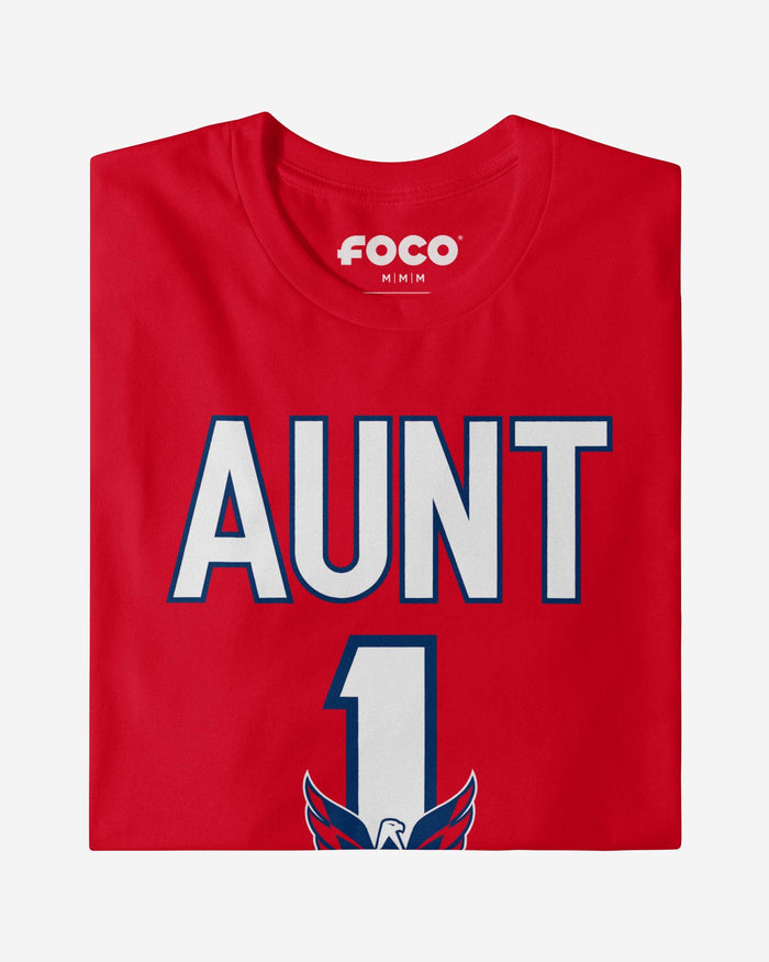 Washington Capitals Number 1 Aunt T-Shirt FOCO - FOCO.com